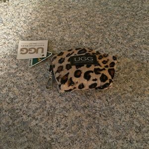 Ugh leopard print coin purse